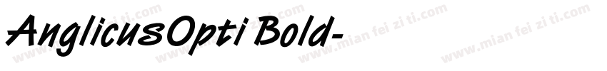 AnglicusOpti Bold字体转换